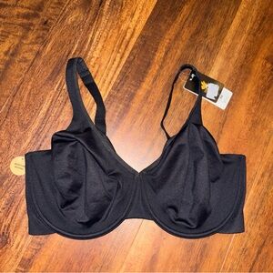 Wacoal 855385 Comfortable Cool Underwire Bra 36g Black Underwire NWT $74